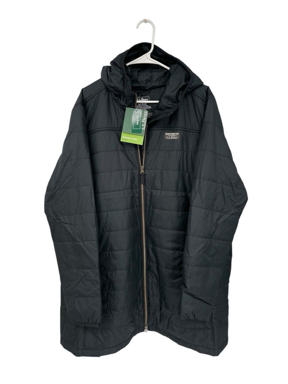 NWT LL Bean Mountain Classic Puffer Coat Black Women’s Size 3X